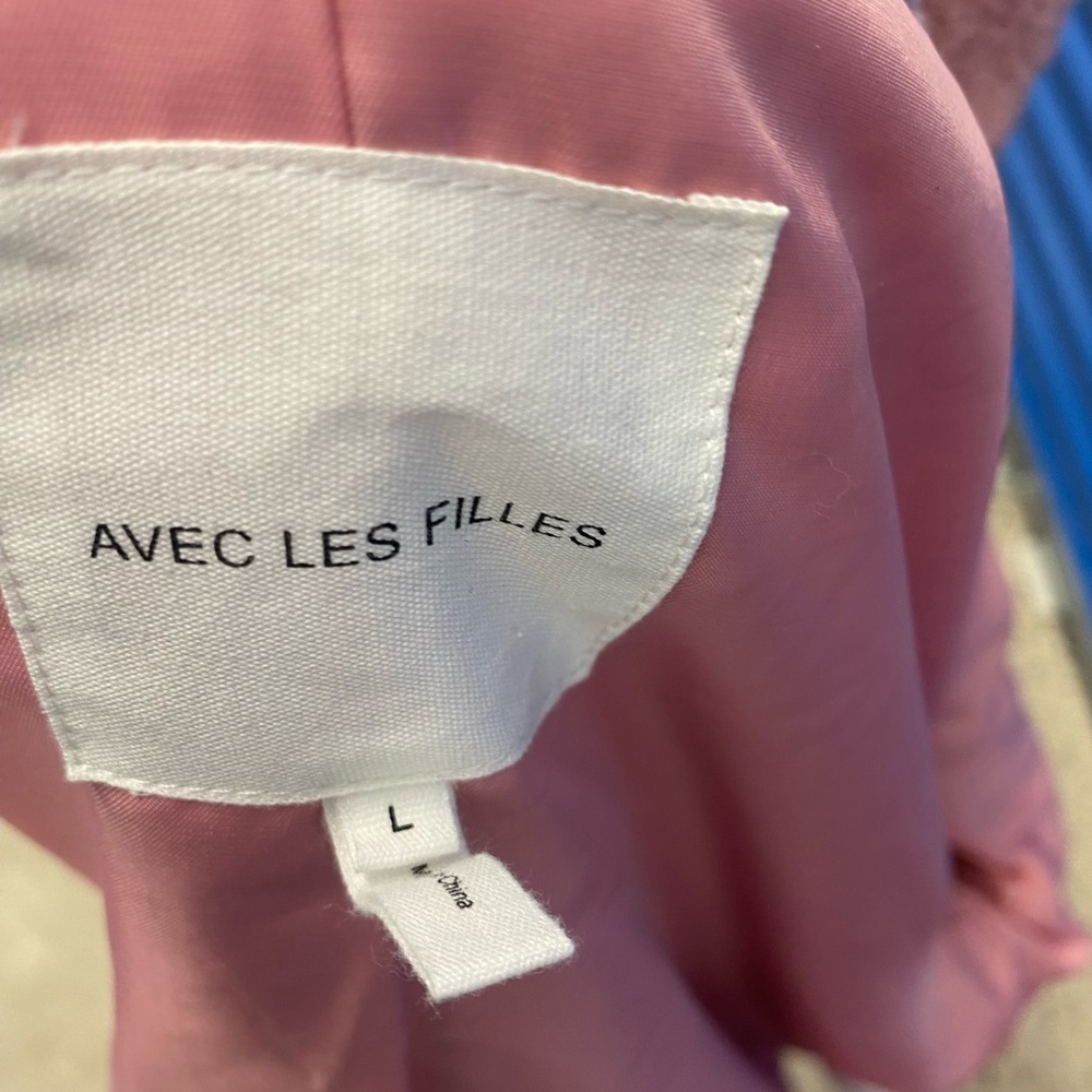Avec Les Filles Pink Sherpa Jacket - Picture 2 of 7